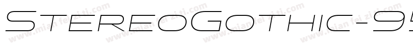 StereoGothic-950 Regular字体转换